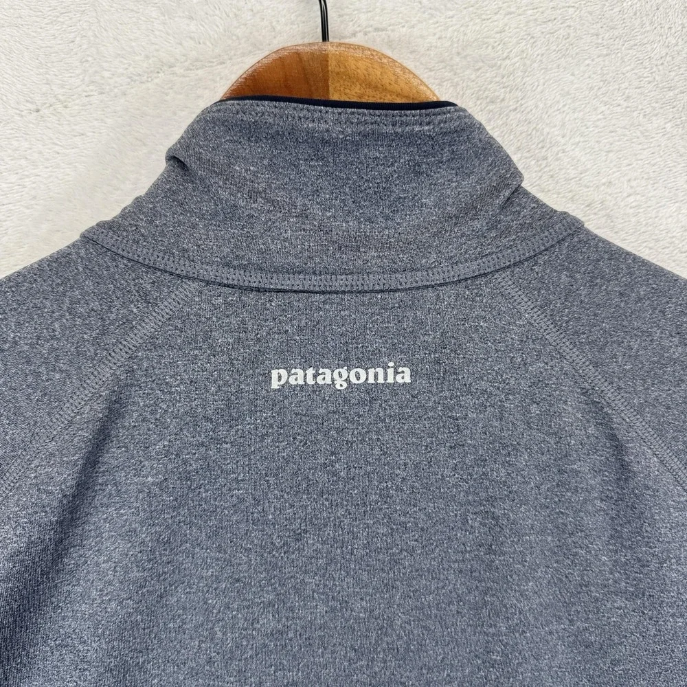Patagonia Gray and Pink Quarter-Zip Sweatshirt - Picture 5 of 8